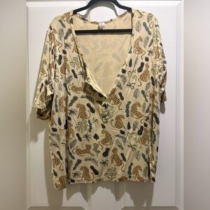 Kate Quinn Leopard Print top